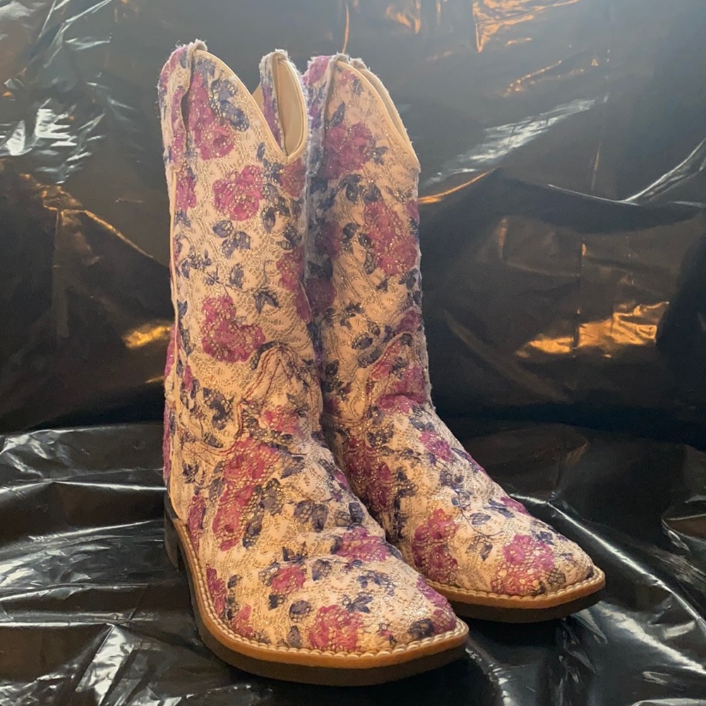 Old West youth Cowgirl Boot